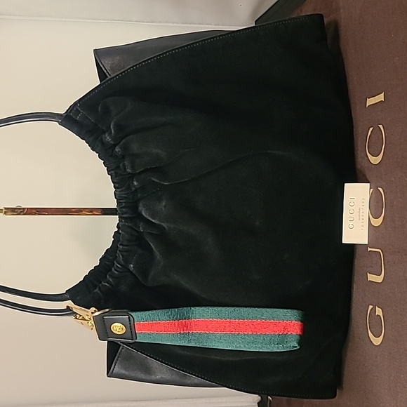 Gucci Handbags - GUCCI 1990’S VINTAGE SUEDE/LEATHER CONVERTIBLE HOBO SHOULDER BAG VERY GOOD COND